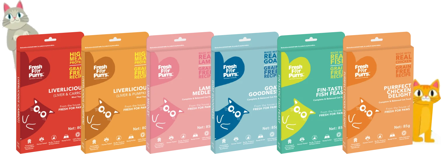 Fresh For Purrs cat meals and toppers